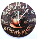 CEAS BUCATARIE, MODEL COFFEE & PEACE, CADOU HANDMADE 1.01