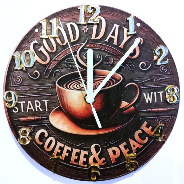 CEAS BUCATARIE, MODEL COFFEE & PEACE, CADOU HANDMADE 1.01