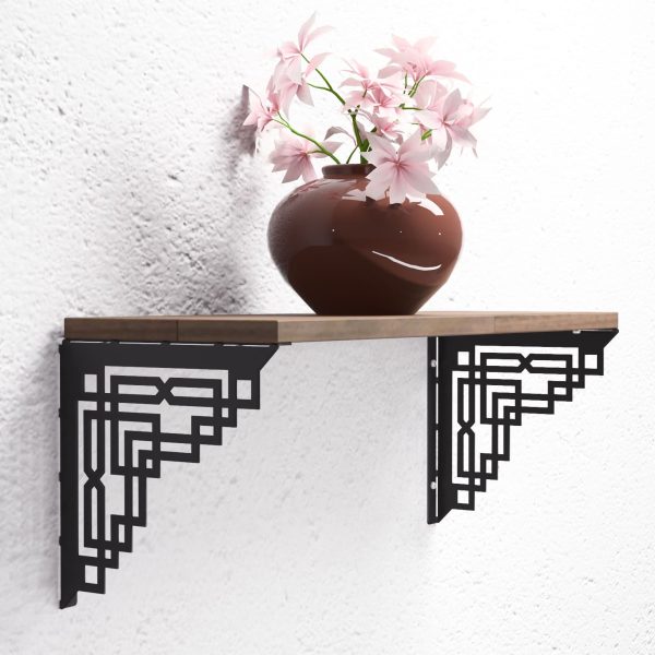 Suport metalic   etajera /polita  -model  modern (geometric )