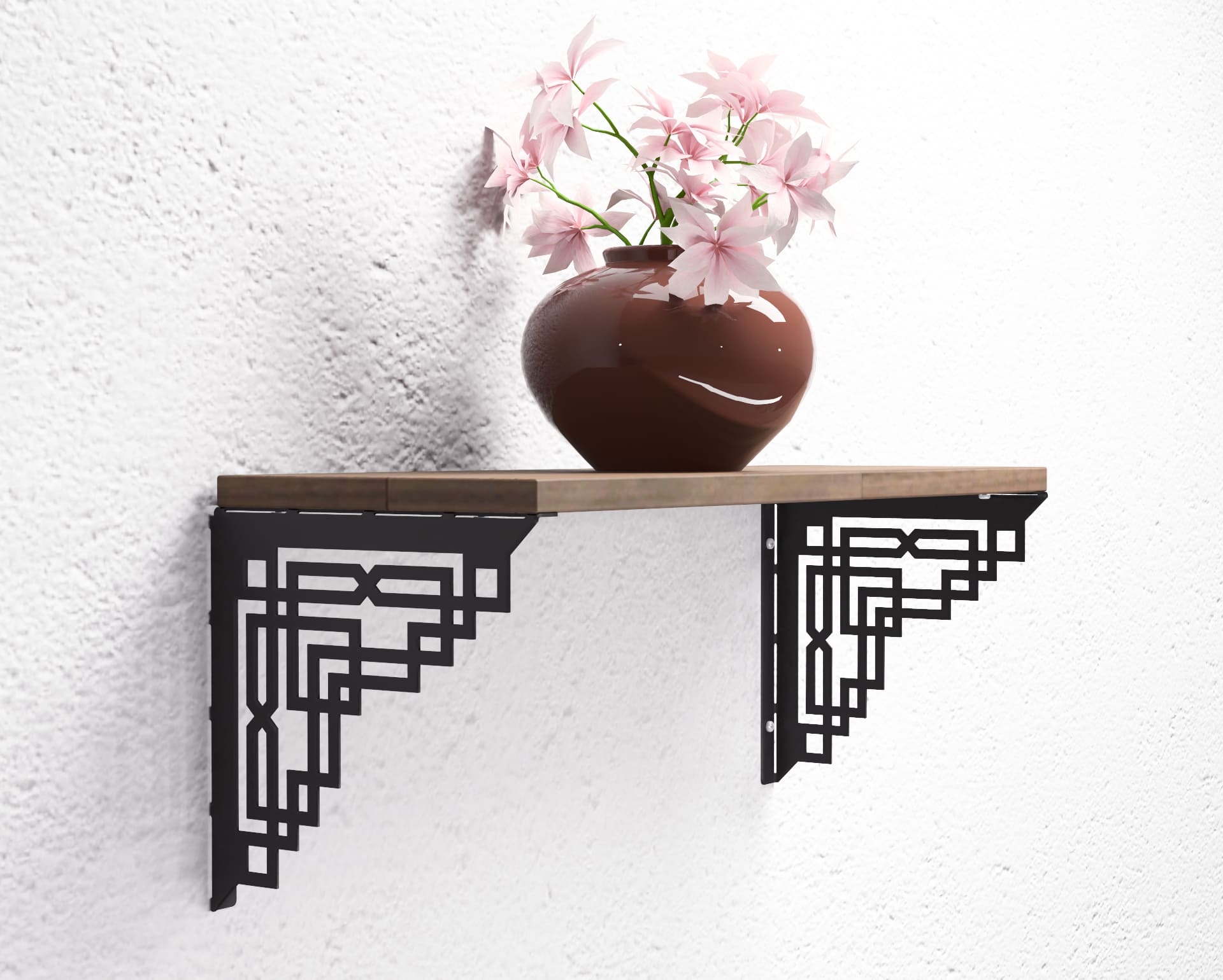 modern 1 Suport metalic etajera /polita -model modern (geometric ) - imagine 1